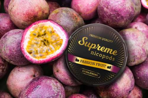 Supreme Passion Fruit Flavoured Nicotine Pouch Snus