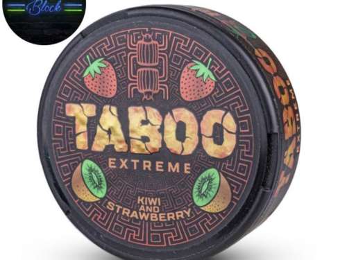 Taboo Kiwi and Strawberry Flavoured Nicotine Pouch