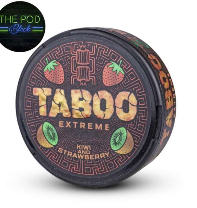Taboo Kiwi and Strawberry Flavoured Nicotine Pouch