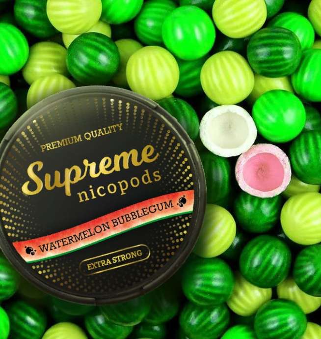 Supreme Watermelon Flavoured Nicotine Pouch Snus