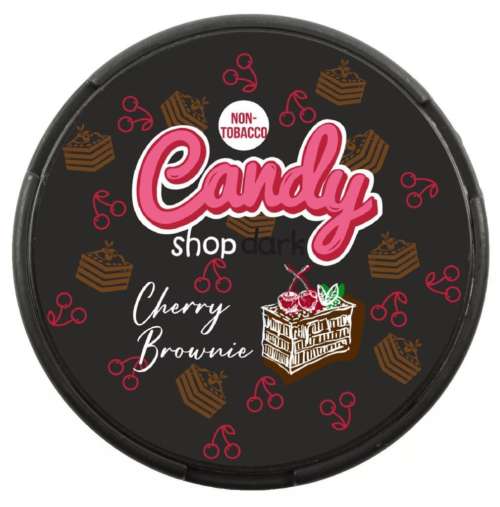 candy shop cherry brownie nicotine pouches snus nicopods the pod block