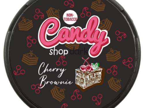 candy shop cherry brownie nicotine pouches snus nicopods the pod block