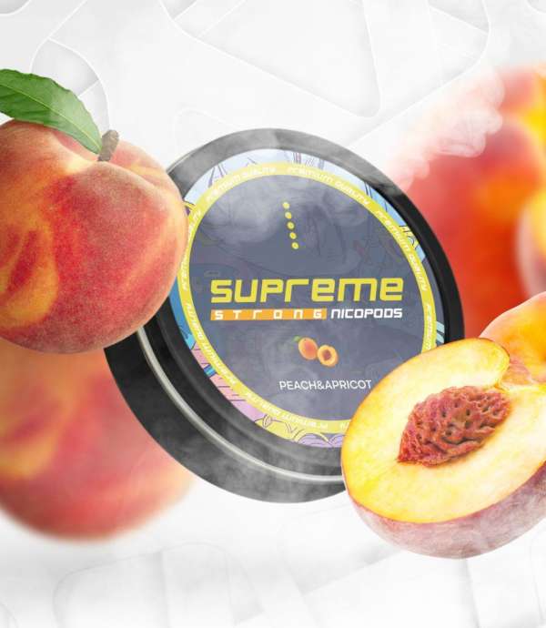 supreme light peach apricot nicotine pouches the pod block