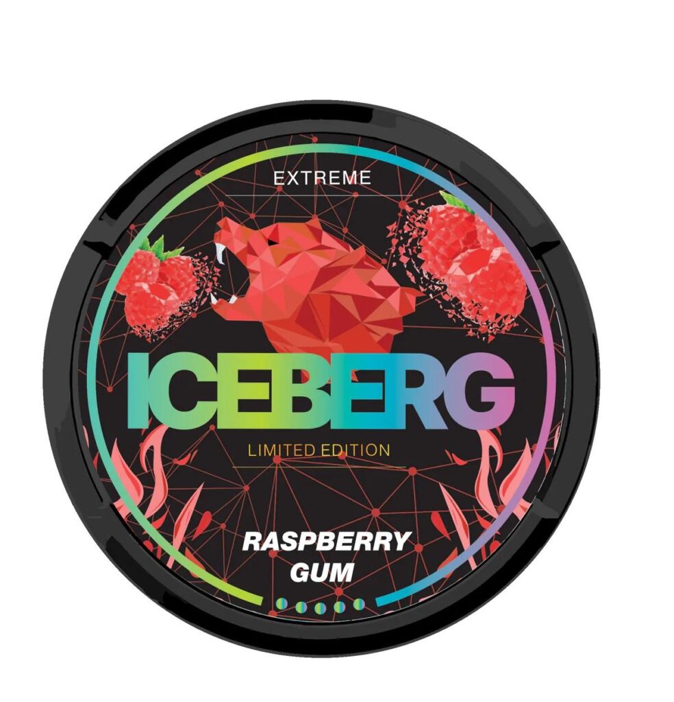 iceberg raspberry gum limited edition snus nicopods the pod block