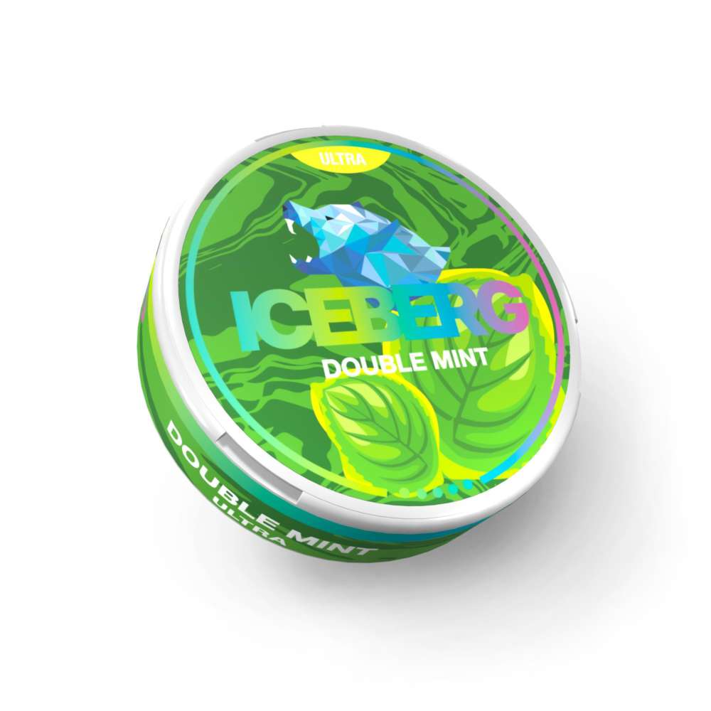 iceberg ultra double mint snus nicotine pouches the pod block