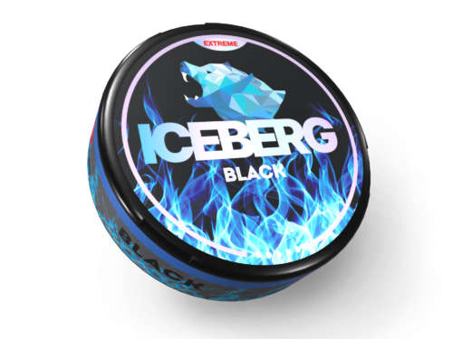 iceberg ultra black snus nicotine pouches the pod block new