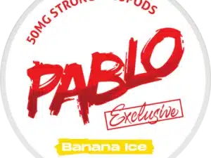 pablo banana ice snus nicotine pouches the pod block