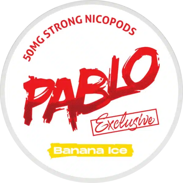 pablo banana ice snus nicotine pouches the pod block