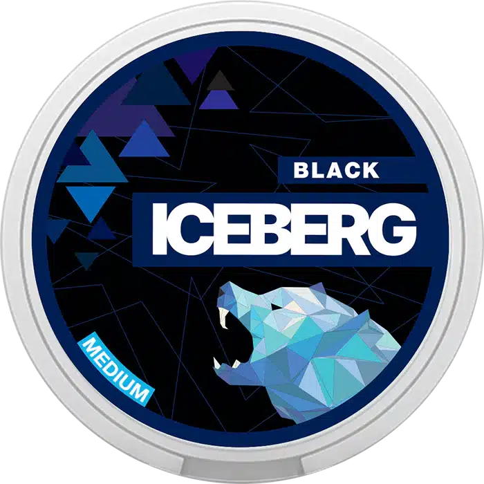 iceberg light black snus nicotine pouches the pod block new