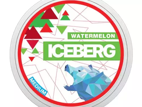 iceberg light watermelon snus nicotine pouches the pod block new