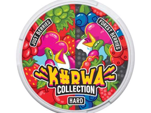 kurwa collection just berries forest berries snus nicotine pouches the pod block new