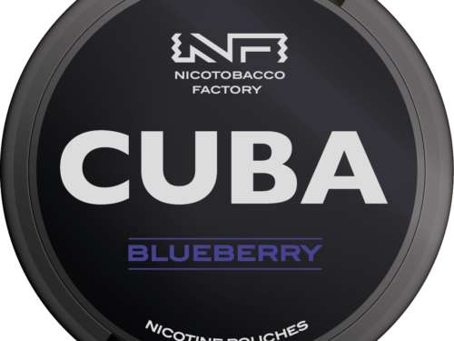 cuba black line blueberry snus nicotine pouches the pod block new
