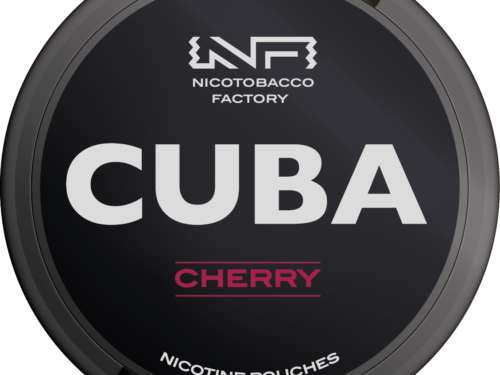 cuba black line cherry snus nicotine pouches the pod block new