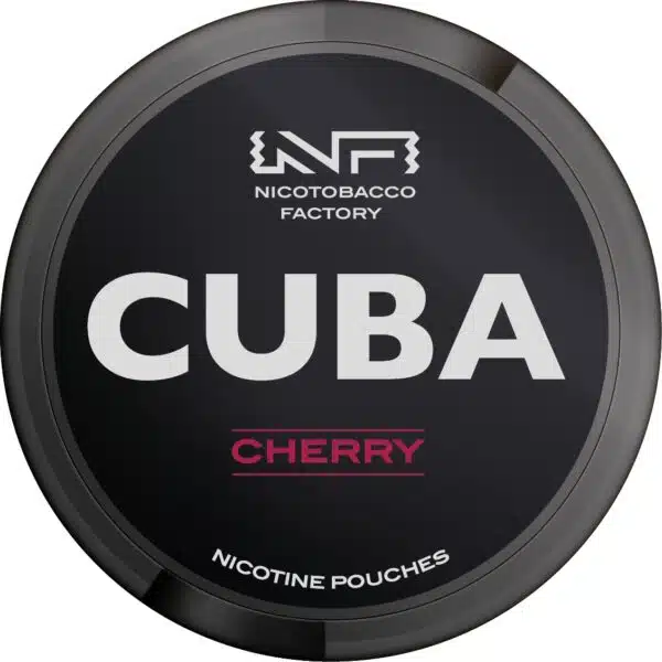 cuba black line cherry snus nicotine pouches the pod block new