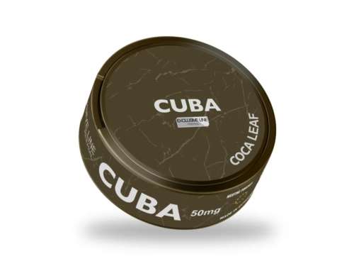 cuba black line coca leaf nicotine pouches the pod block new
