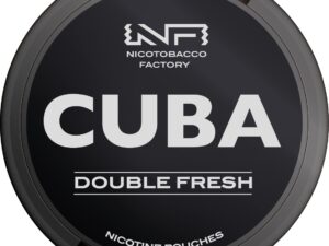 cuba black line double fresh snus nicotine pouches the pod block new