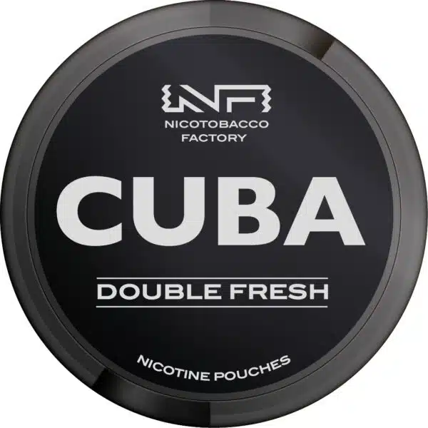 cuba black line double fresh snus nicotine pouches the pod block new