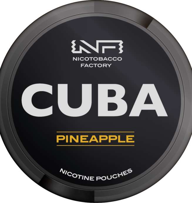 cuba black line pineapple nicotine pouches the pod block new