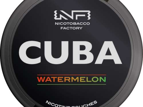 cuba black line double watermelon nicotine pouches the pod block new