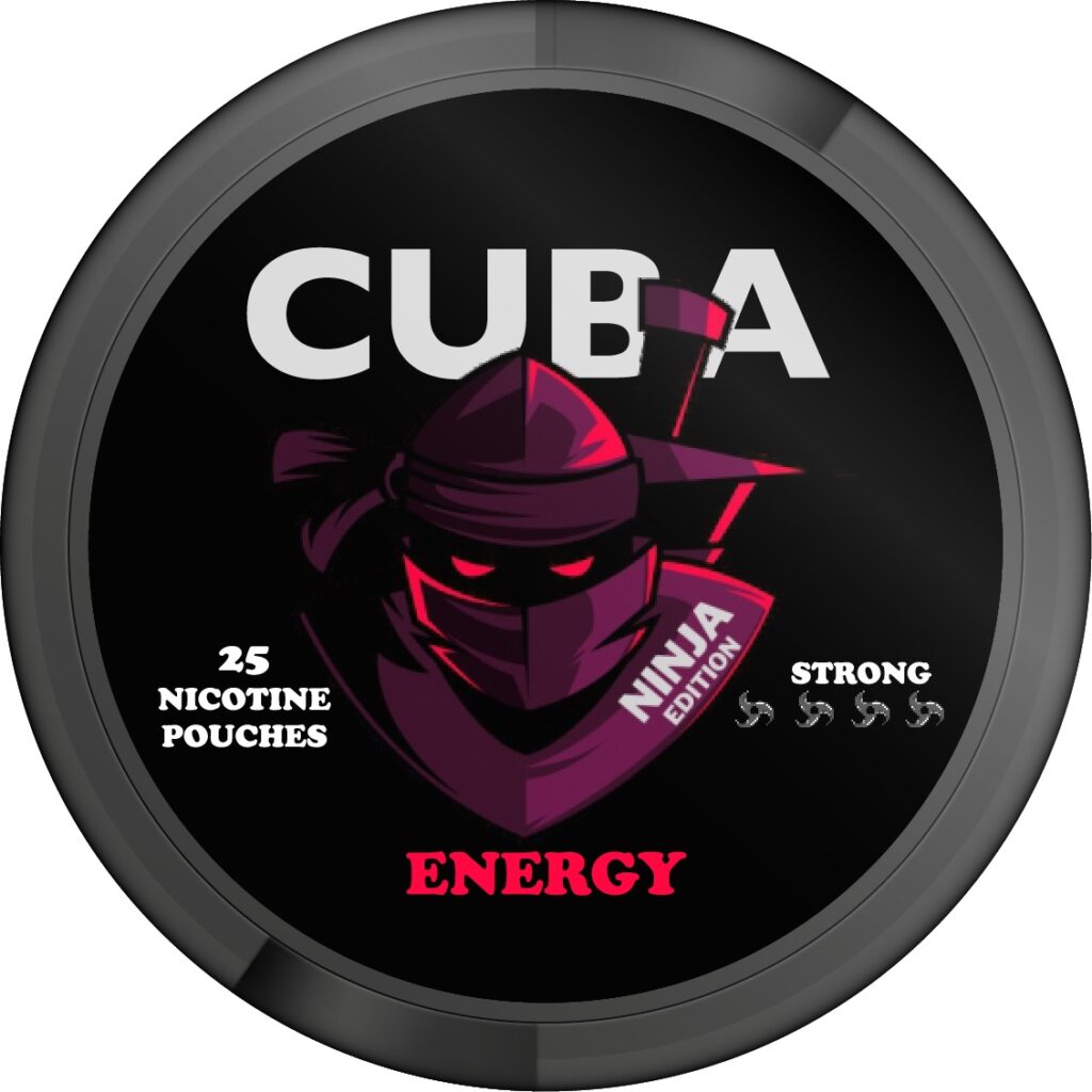 cuba ninja 150mg energy snus nicotine pouches the pod block new