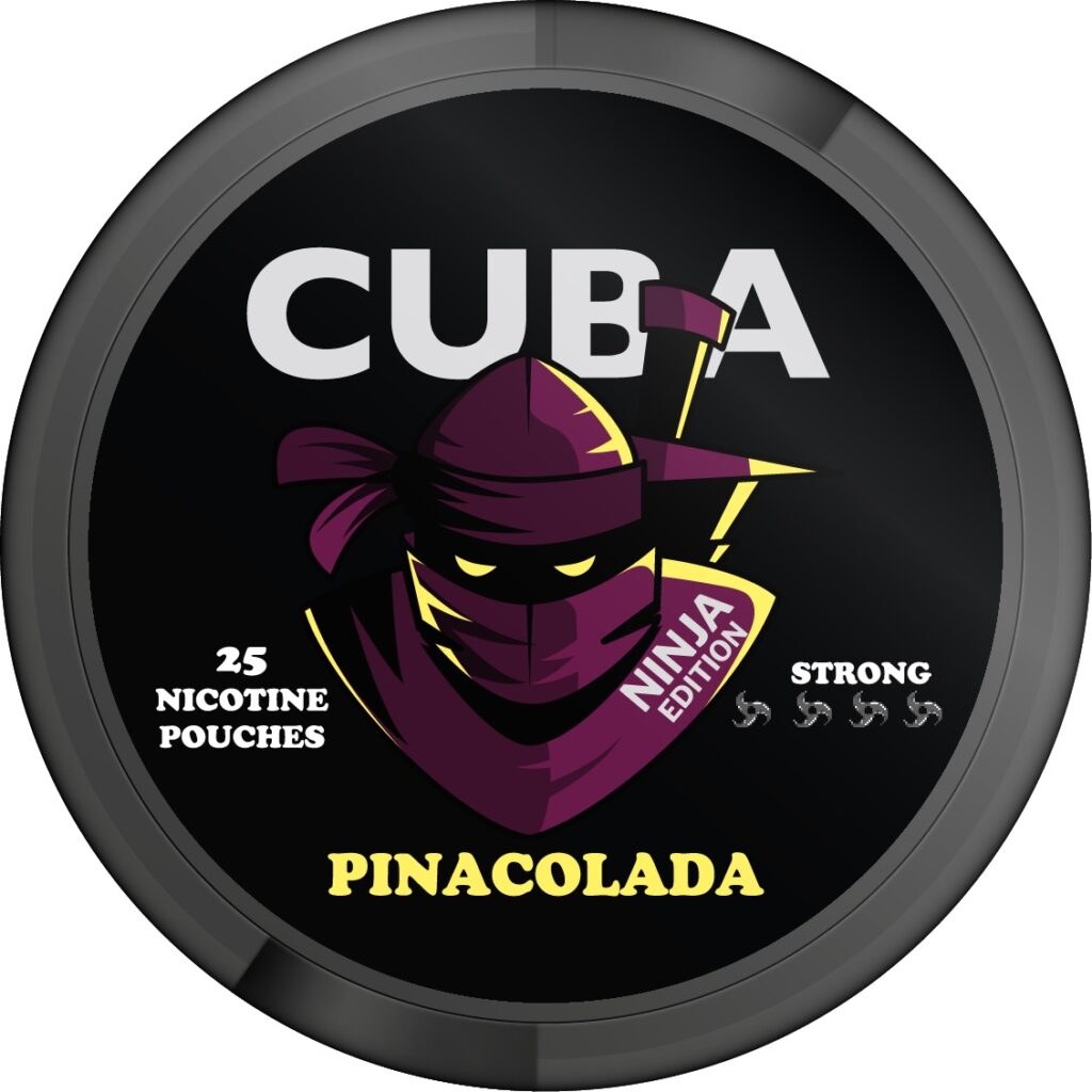 cuba ninja light pinacolada snus nicotine pouches the pod block new