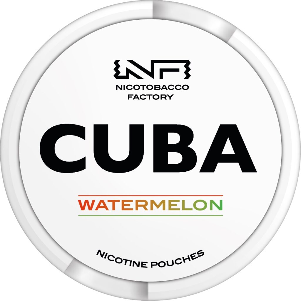 cuba whiteline watermelon snus nicotine pouches the pod block new