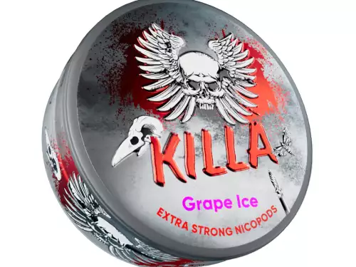 killa grape ice snus nicotine pouches the pod block
