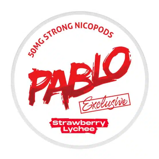 pablo strawberry lychee snus nicotine pouches the pod block