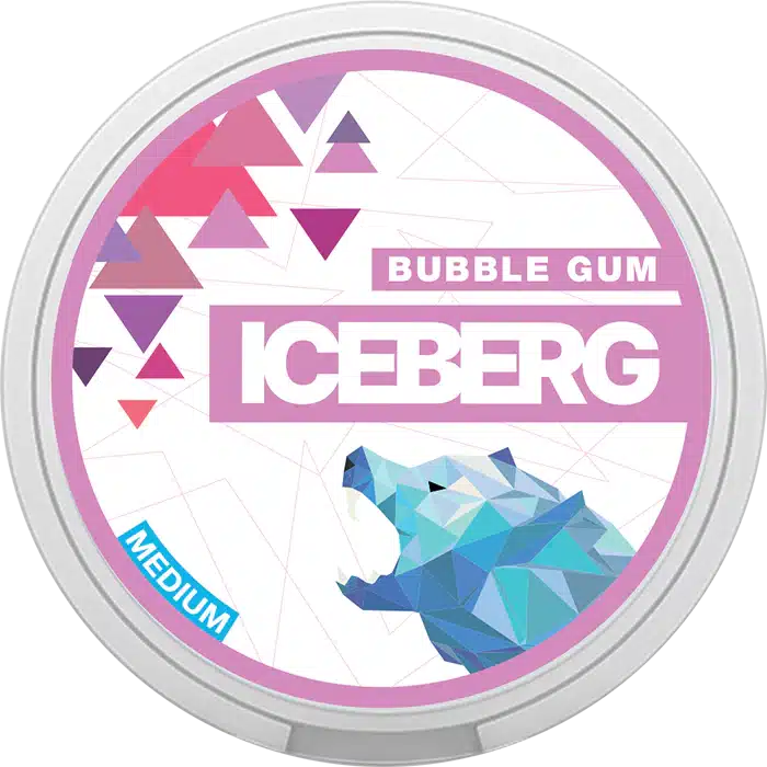iceberg light bubblegum snus nicotine pouches the pod block new
