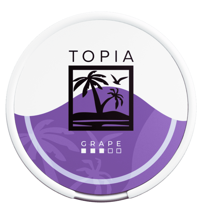 Topia Grape 10mg snus nicotine pouches the pod block new