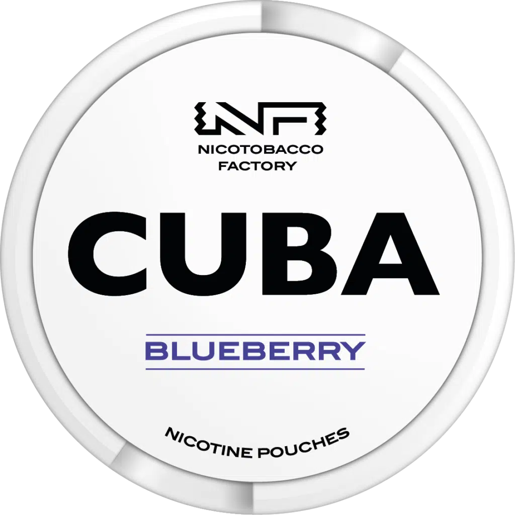 cuba whiteline blueberry snus nicotine pouches the pod block new
