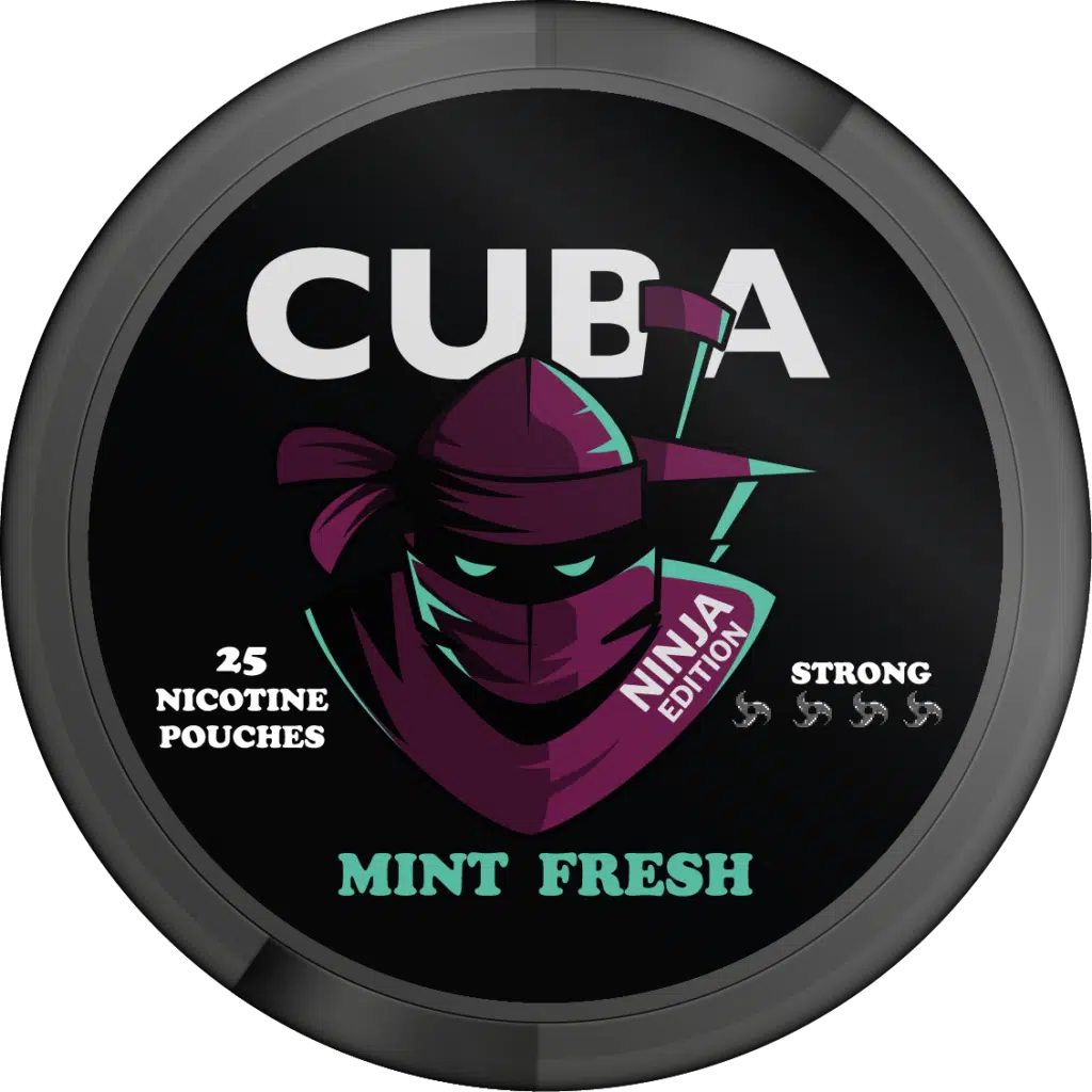 cuba ninja 150mg mint fresh snus nicotine pouches the pod block new