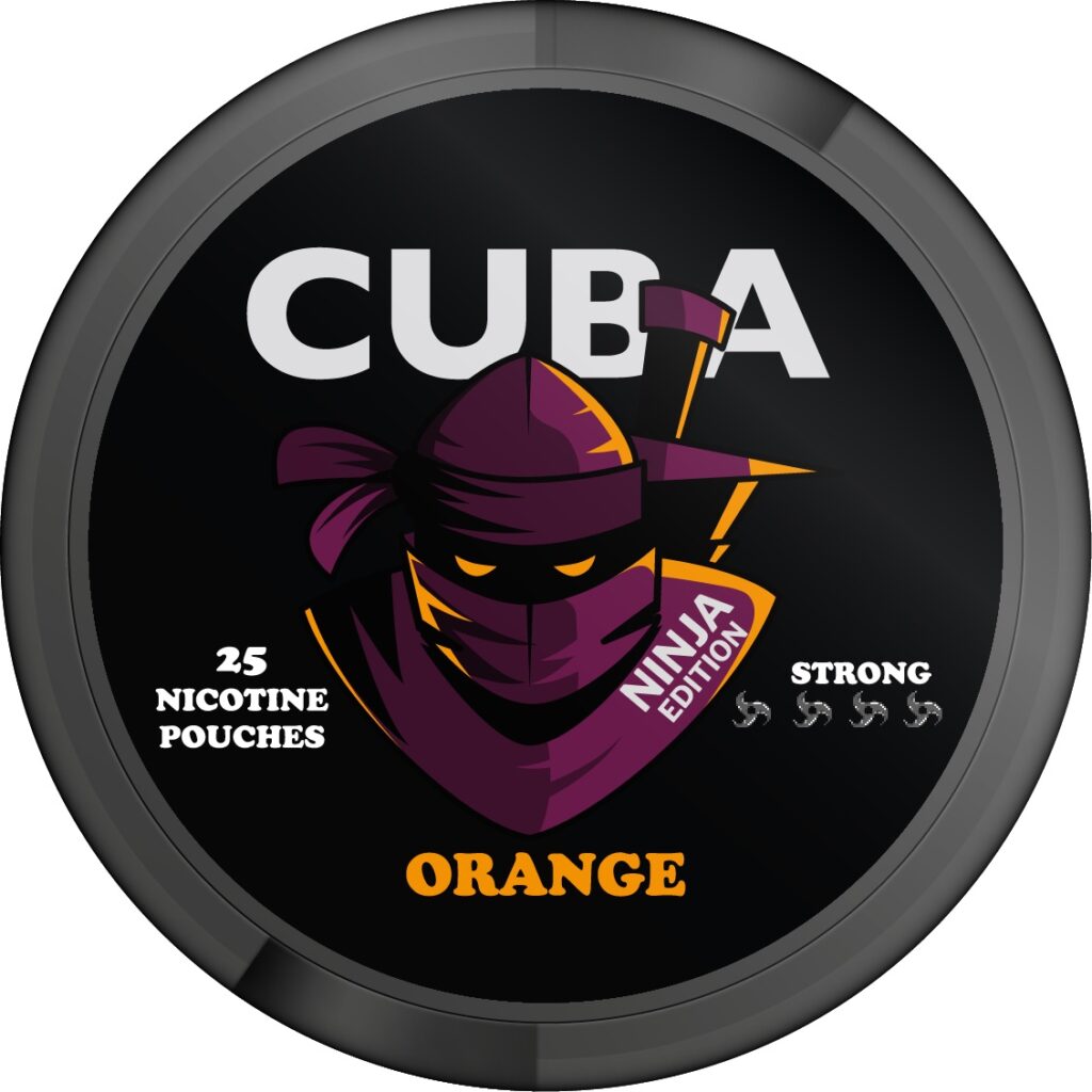 cuba ninja light orange snus nicotine pouches the pod block new