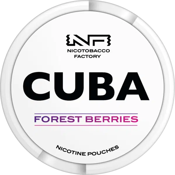 cuba whiteline forest berries snus nicotine pouches the pod block new