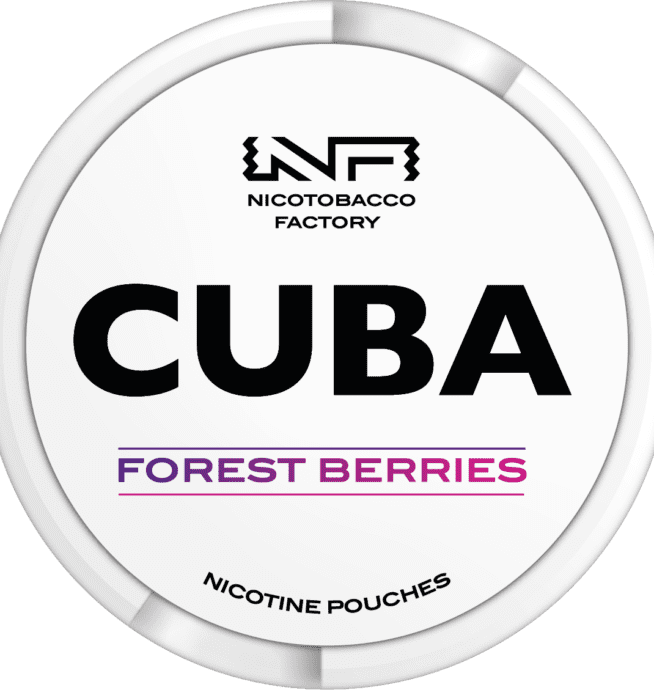 cuba whiteline forest berries snus nicotine pouches the pod block new