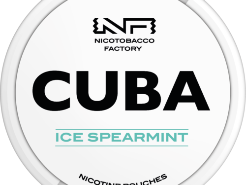 cuba whiteline ice spearmint snus nicotine pouches the pod block new