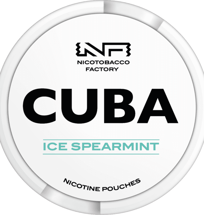 cuba whiteline ice spearmint snus nicotine pouches the pod block new