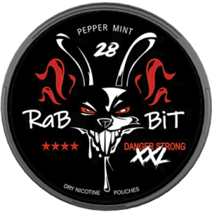 rabbit pepper mint snus nicotine pouches the pod block