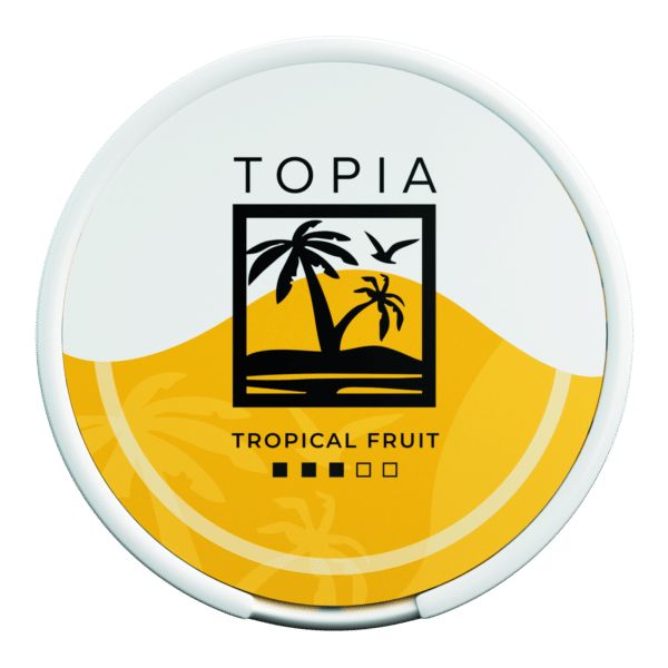 Topia Tropical Fruit 6mg snus nicotine pouches the pod block new