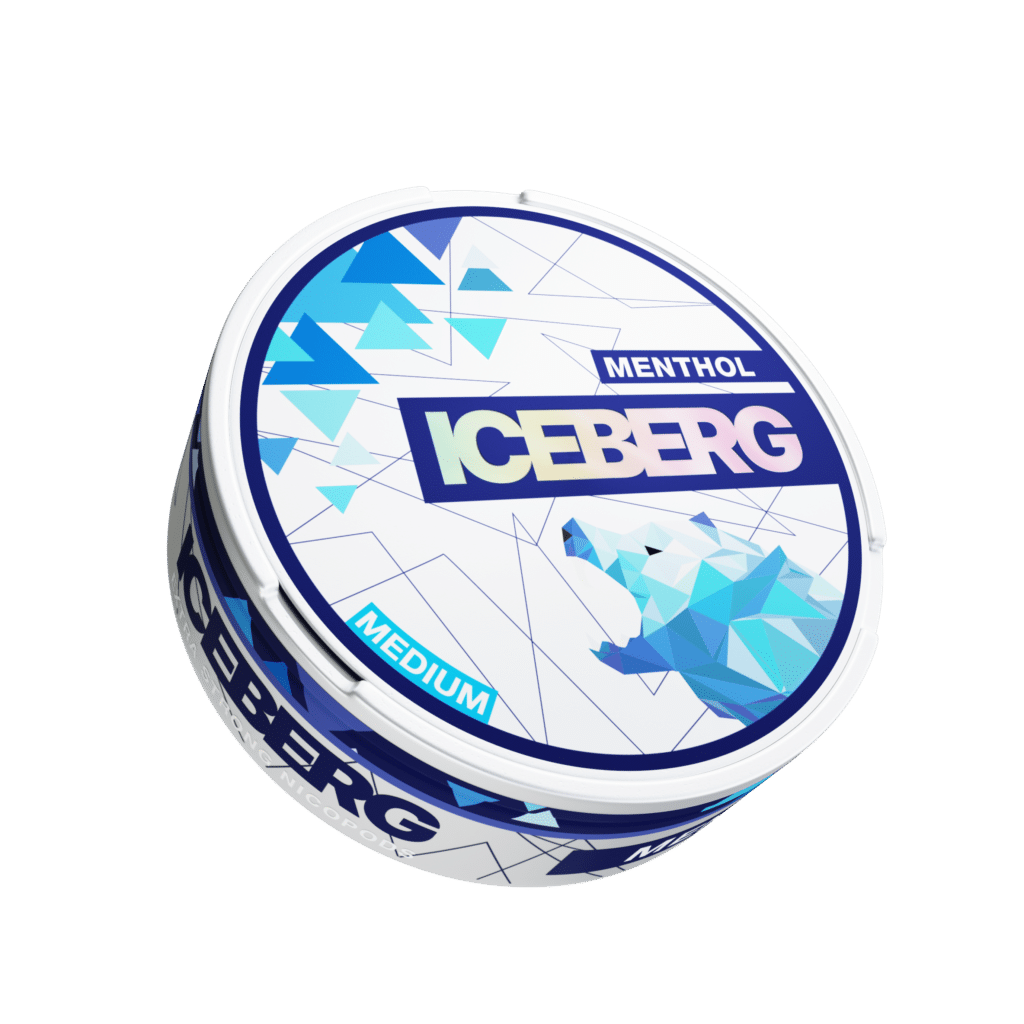 iceberg light menthol snus nicotine pouches the pod block new
