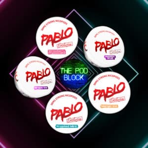 Pablo multipack nicotine pouches snus nicopods the pod block