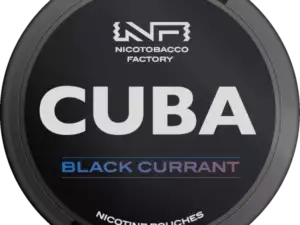 cuba black line blackcurrant snus nicotine pouches the pod block new