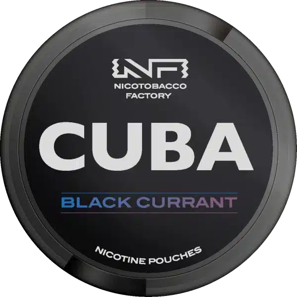 cuba black line blackcurrant snus nicotine pouches the pod block new