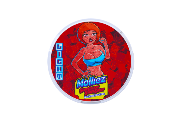 Molliez Sour Cherry Sweet Candy Nicotine Pouches