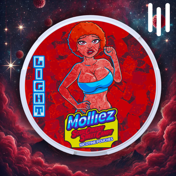 Molliez Sour Cherry Sweet Candy Nicotine Pouches