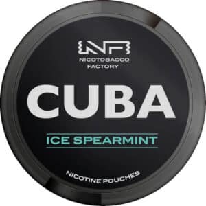 cuba black line ice spearmint nicotine pouches the pod block new