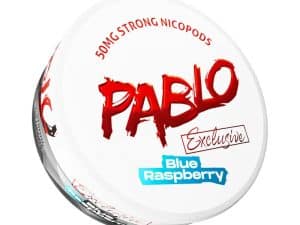 pablo blue raspberry snus nicotine pouches the pod block