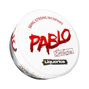 pablo liquorice snus nicotine pouches the pod block