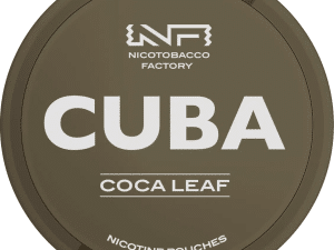 cuba black line coca leaf snus nicotine pouches the pod block new