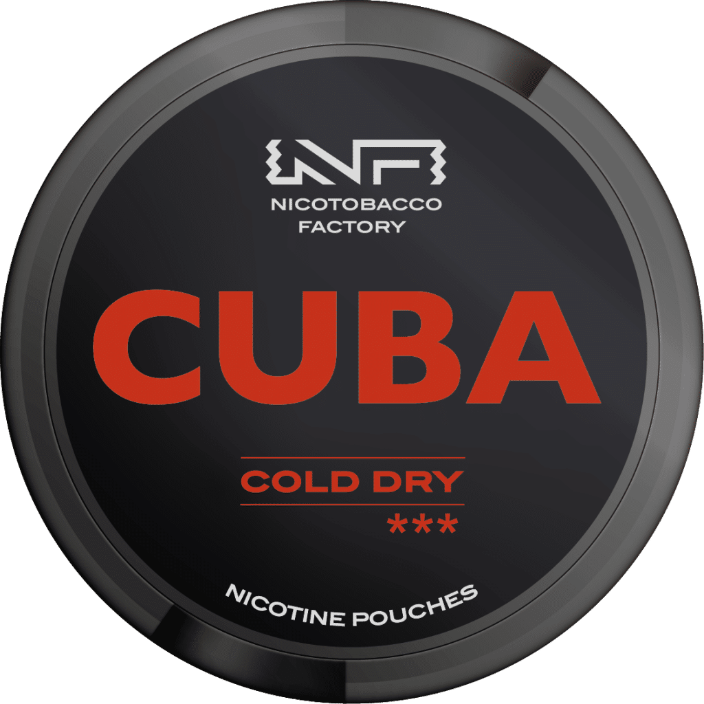 cuba black line cold dry snus nicotine pouches the pod block new